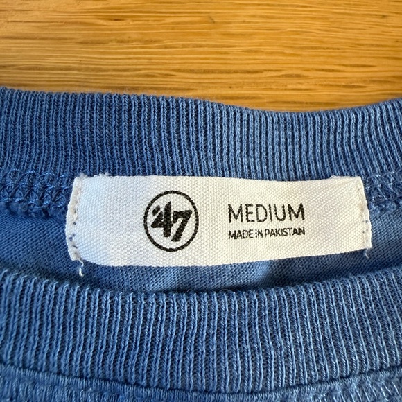 Women's Blue Distressed Los Angeles Chargers Tom Cat 100% Cotton long Sleeve Top - Picture 10 of 11